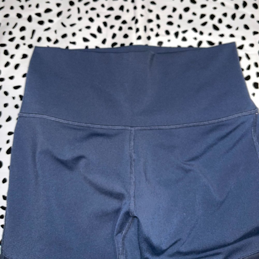 ALO YOGA High Waist Moto Leggings in Rich Navy - Picture 7 of 13